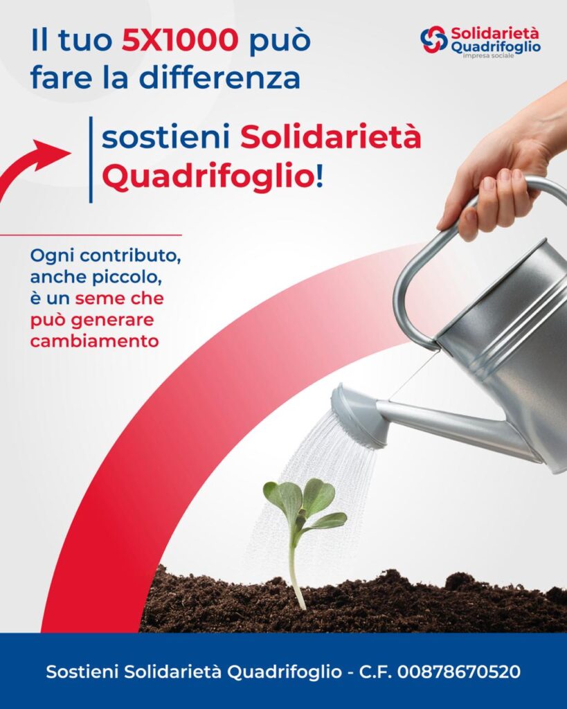 sostieni solidarietà Locandina il to 5x1000 può fare la differenza